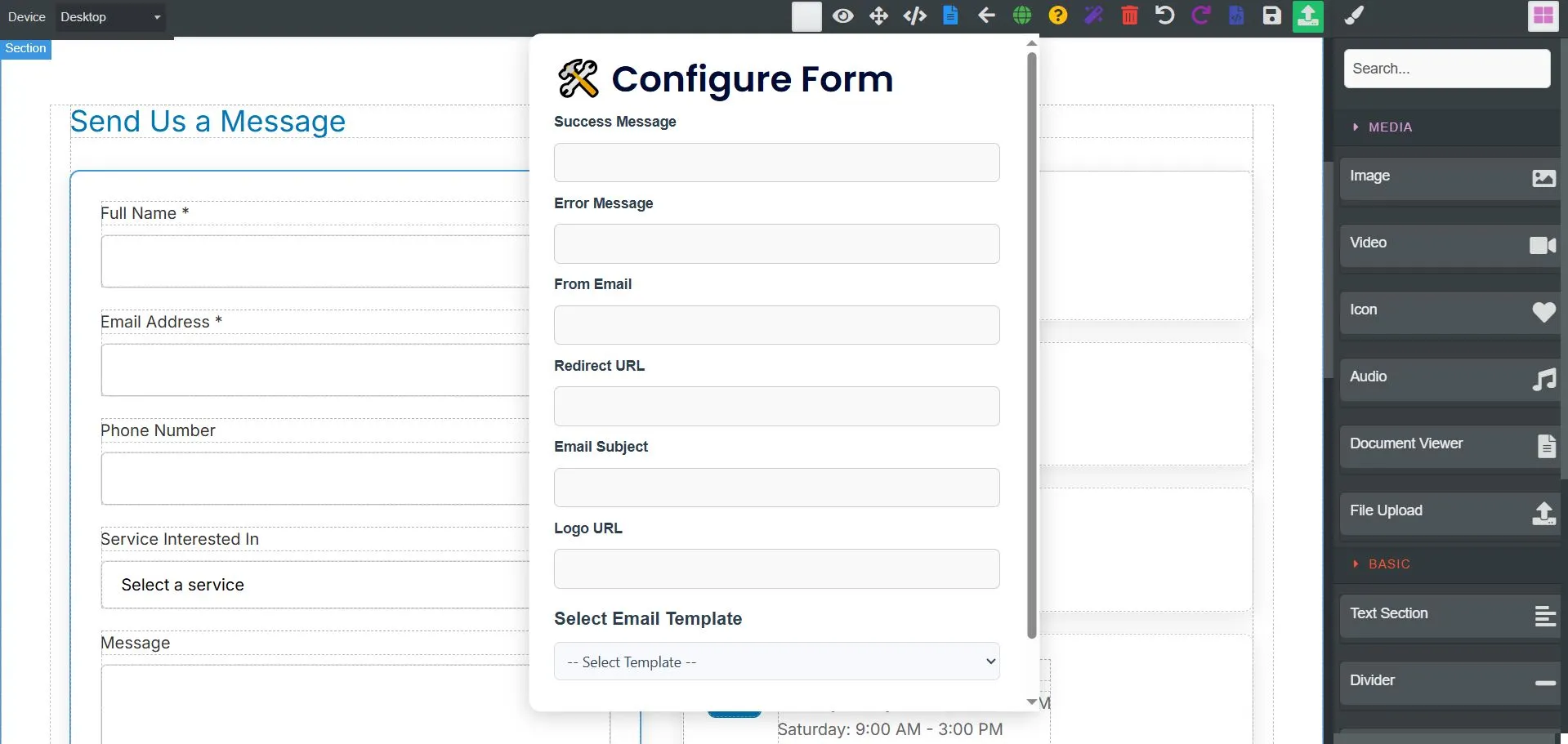 Configure Form