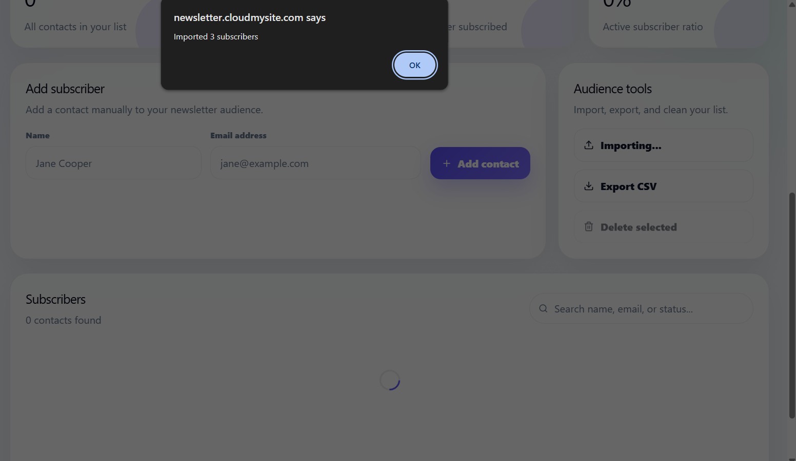 CSV Import