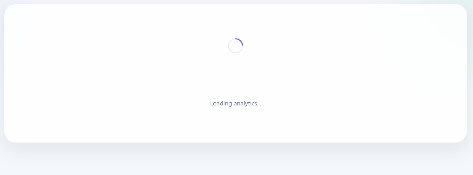 Analytics Loading State